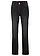 Straight jeans mid waist, thermo met comfortband, Kleur: zwart denim