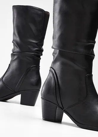 Kozačky značky Jana, barva: černá