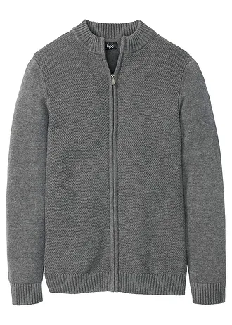 Rozepínací svetr z jemné pleteniny z čisté bavlny