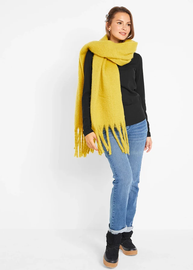 Pull chaud à col roulé, Couleur: noir