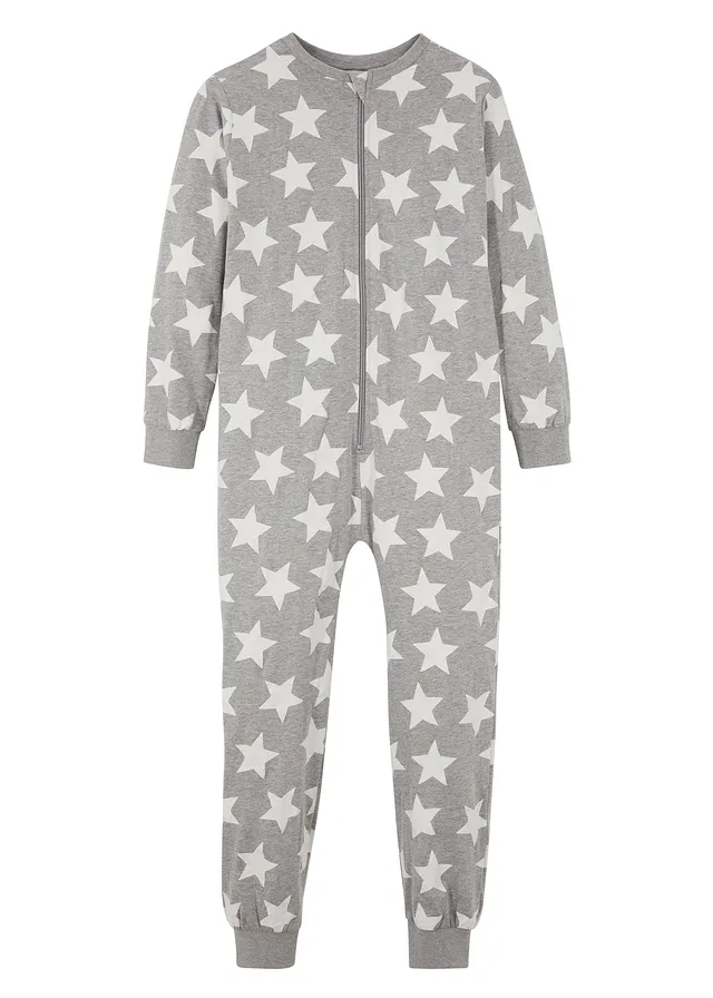 Pijama tip salopetă cu bumbac organic moale