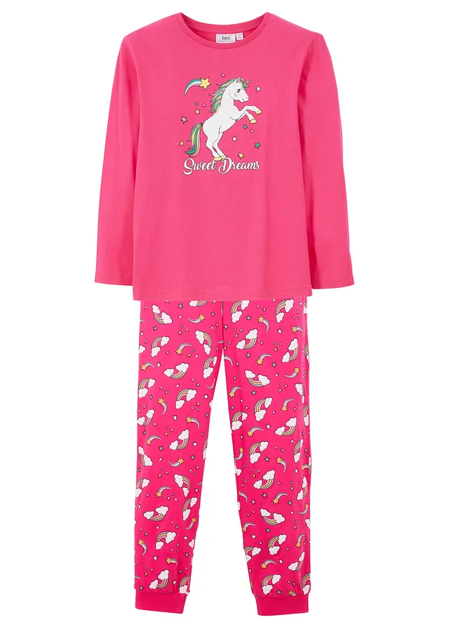 Pijama din bumbac organic 100% (set/2 buc.)