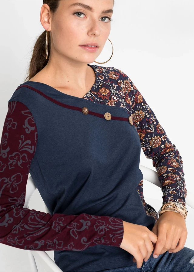 Shirt met knopen • donkerblauw • product-page.page-title-suffix