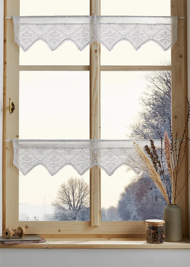 Brise-bise au crochet coloris uni • blanc • product-page.page-title-suffix