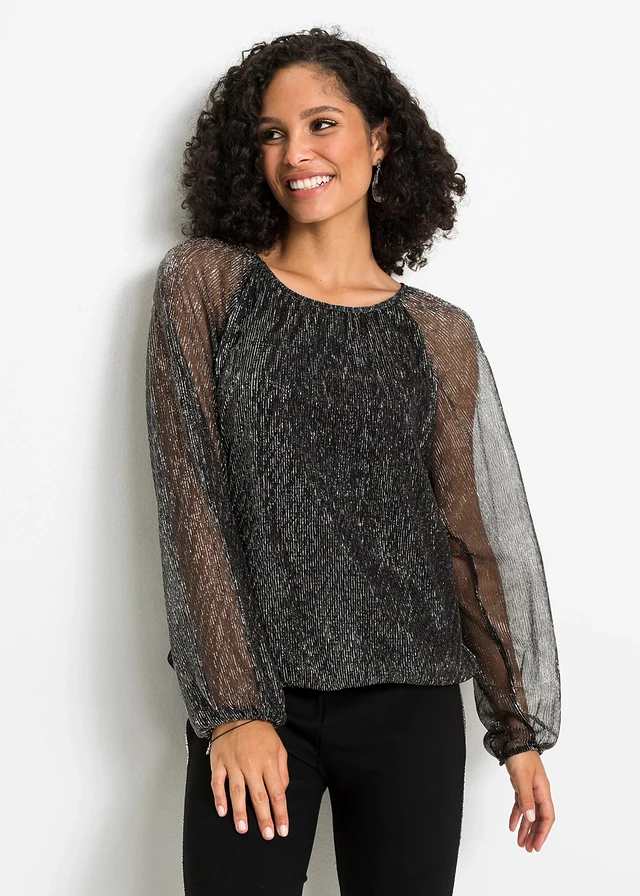 Metallic shirt • zwart/zilverkleur • product-page.page-title-suffix