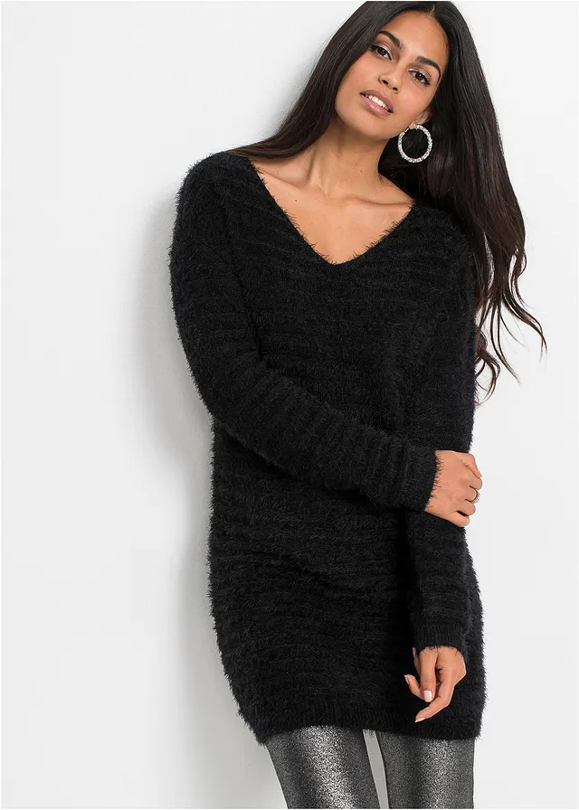 Pull long duveteux • noir • product-page.page-title-suffix