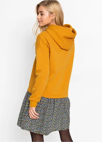 Robe sweat 2en1, Couleur: jaune orangé/bleu
