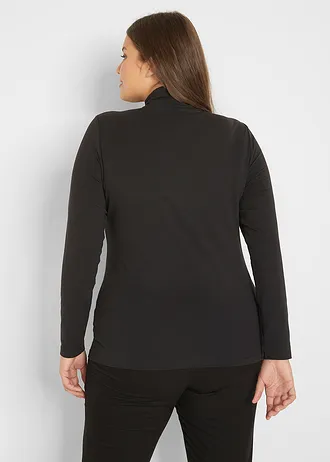 Tričko s dlouhým rukávem (2 ks v balení), barva: černá + černá