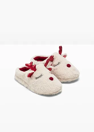 Domácí obuv • béžovo-červená • bonprix obchod