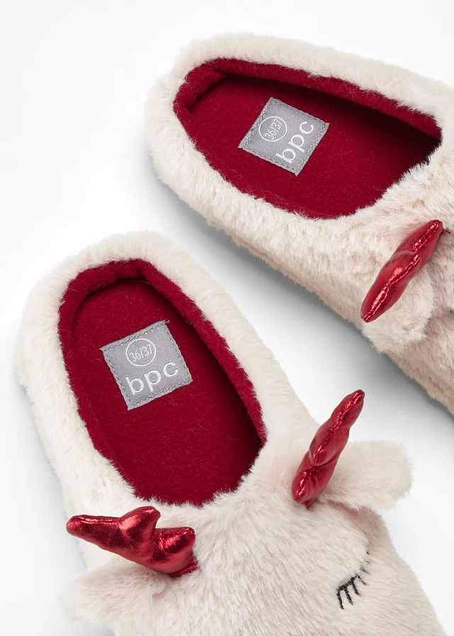 Chaussons • beige/rouge • product-page.page-title-suffix