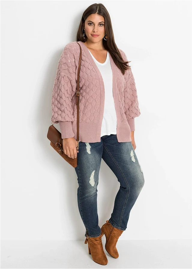 Ajour vest, Kleur: rozenhout