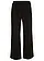 Pantalon large à taille élastiquée, Couleur: noir