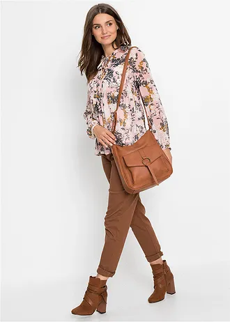 Middelgrote schoudertas met gesp • cognac • bonprix online shop