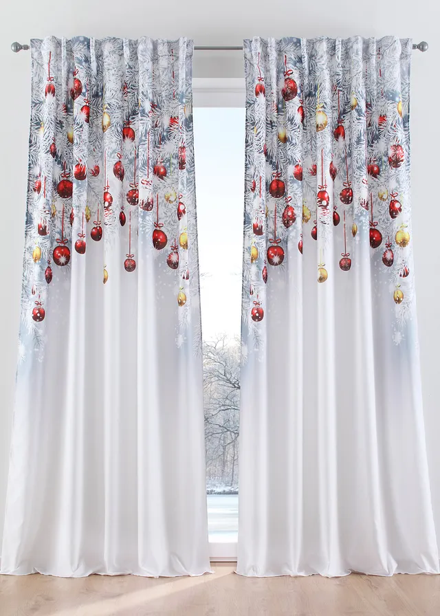 Draperie cu imprimeu de iarnă (1buc.)