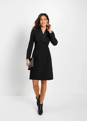 Robe blazer • noir • Boutique bonprix