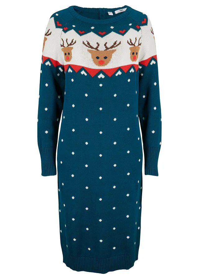 Pletené šaty, vianočné, Sob