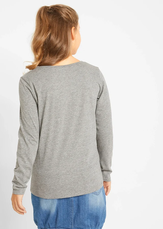 T-shirt manches longues • gris chiné • product-page.page-title-suffix