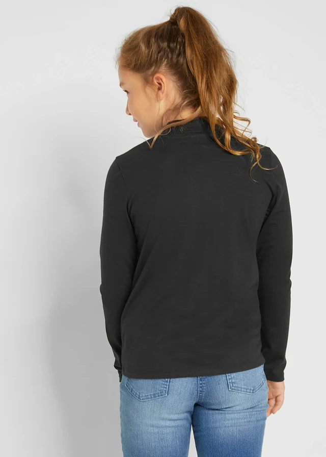Lot de 2 sous-pulls à col roulé, Couleur: écru+noir