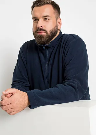 Fleece vest • donkerblauw plus size • bonprix online shop