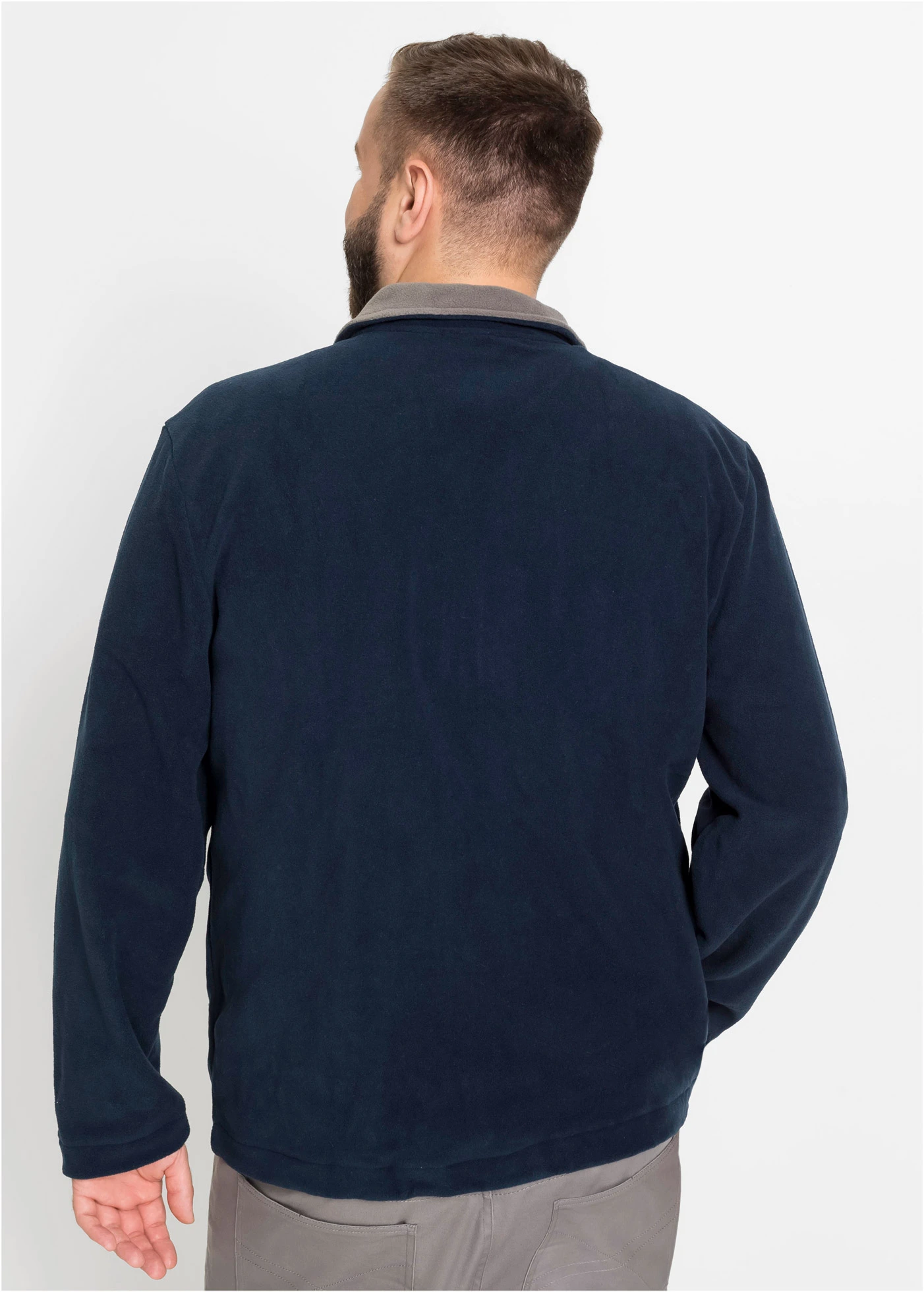 Fleece vest • donkerblauw plus size • bonprix online shop