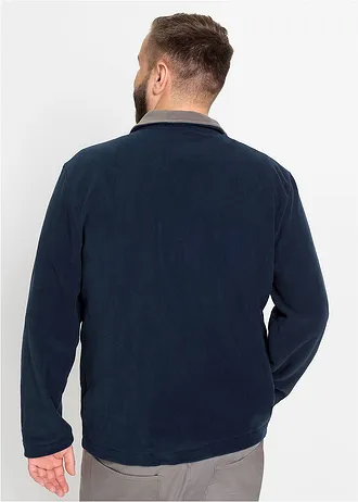 Fleece vest • donkerblauw plus size • bonprix online shop