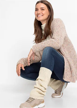 Beenwarmers (2 paar), Kleur: zwart-kiezelbeige