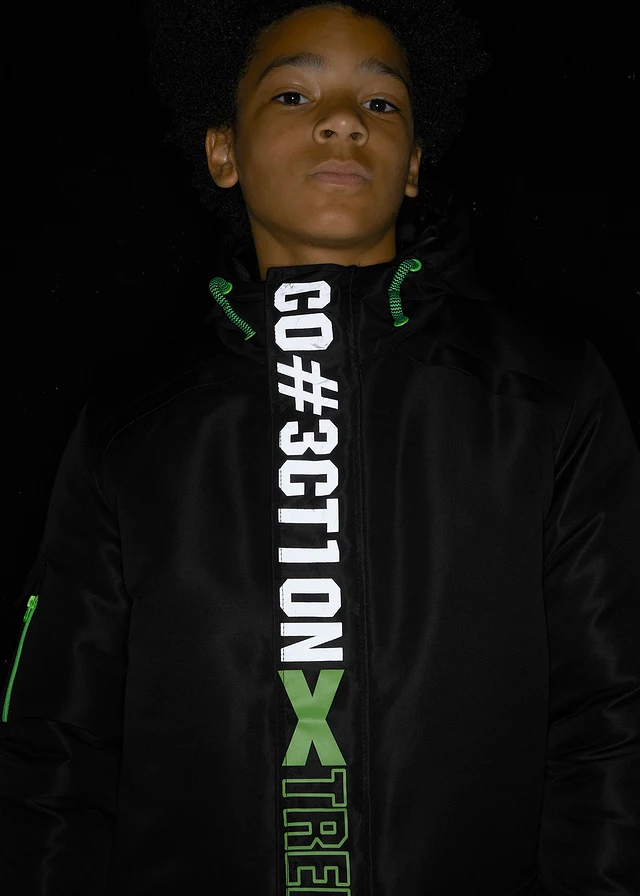 Jongens winterjas met capuchon • zwart • product-page.page-title-suffix