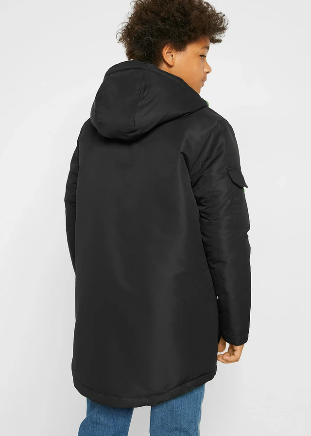 Jongens winterjas met capuchon • zwart • product-page.page-title-suffix