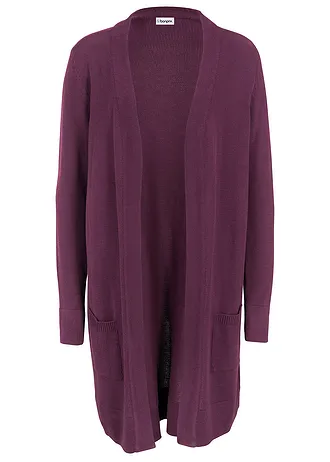 Dlouhý pletený kabátek, dlouhý rukáv