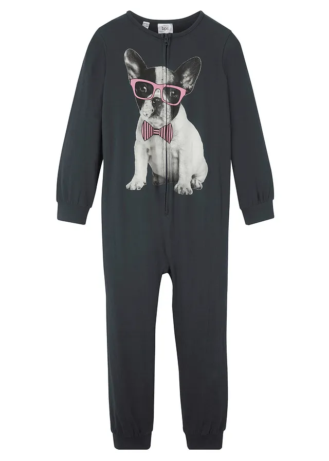 Pijama tip salopetă din bumbac organic 100%