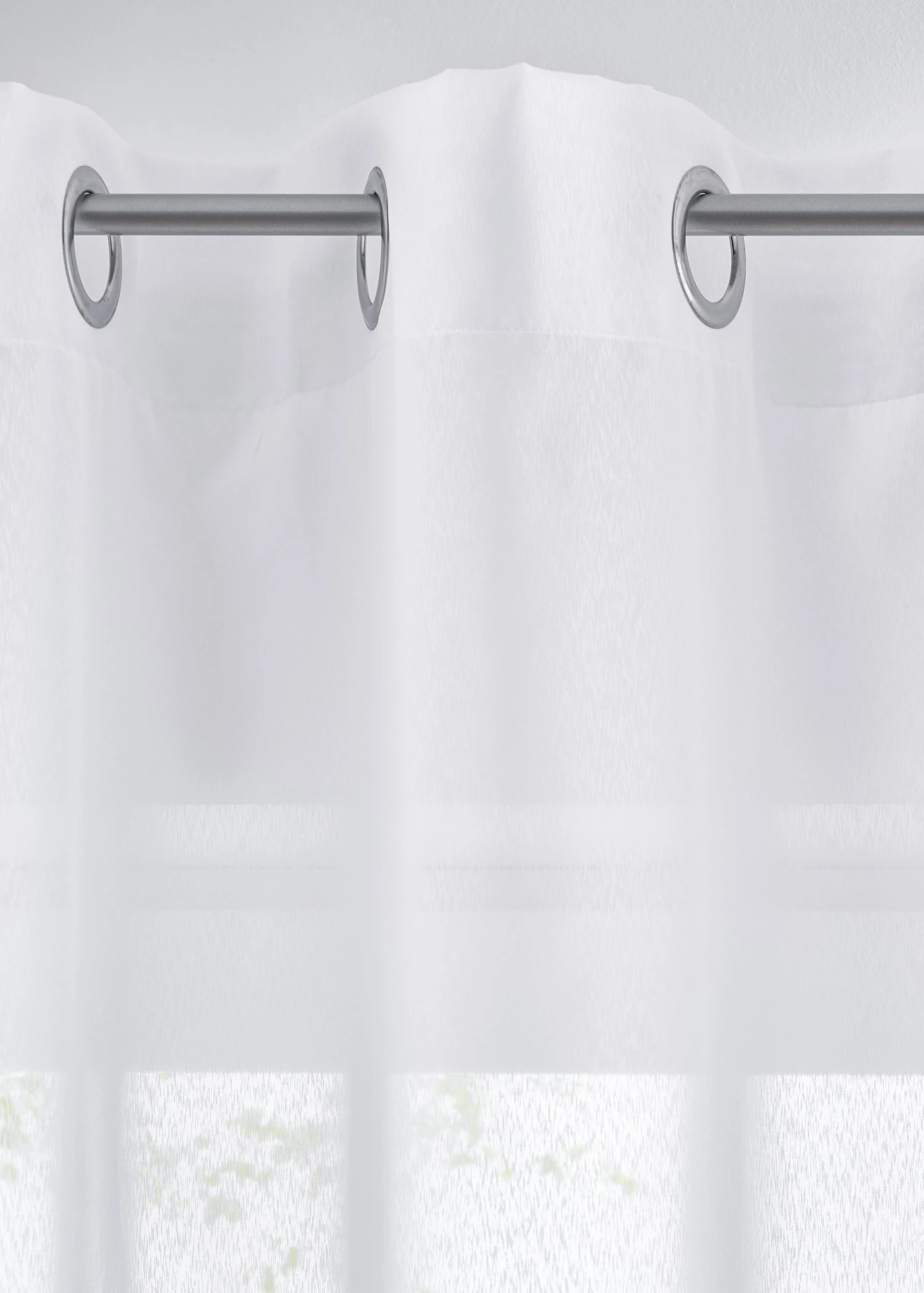 Transparant sablé gordijn • wit • bonprix online shop