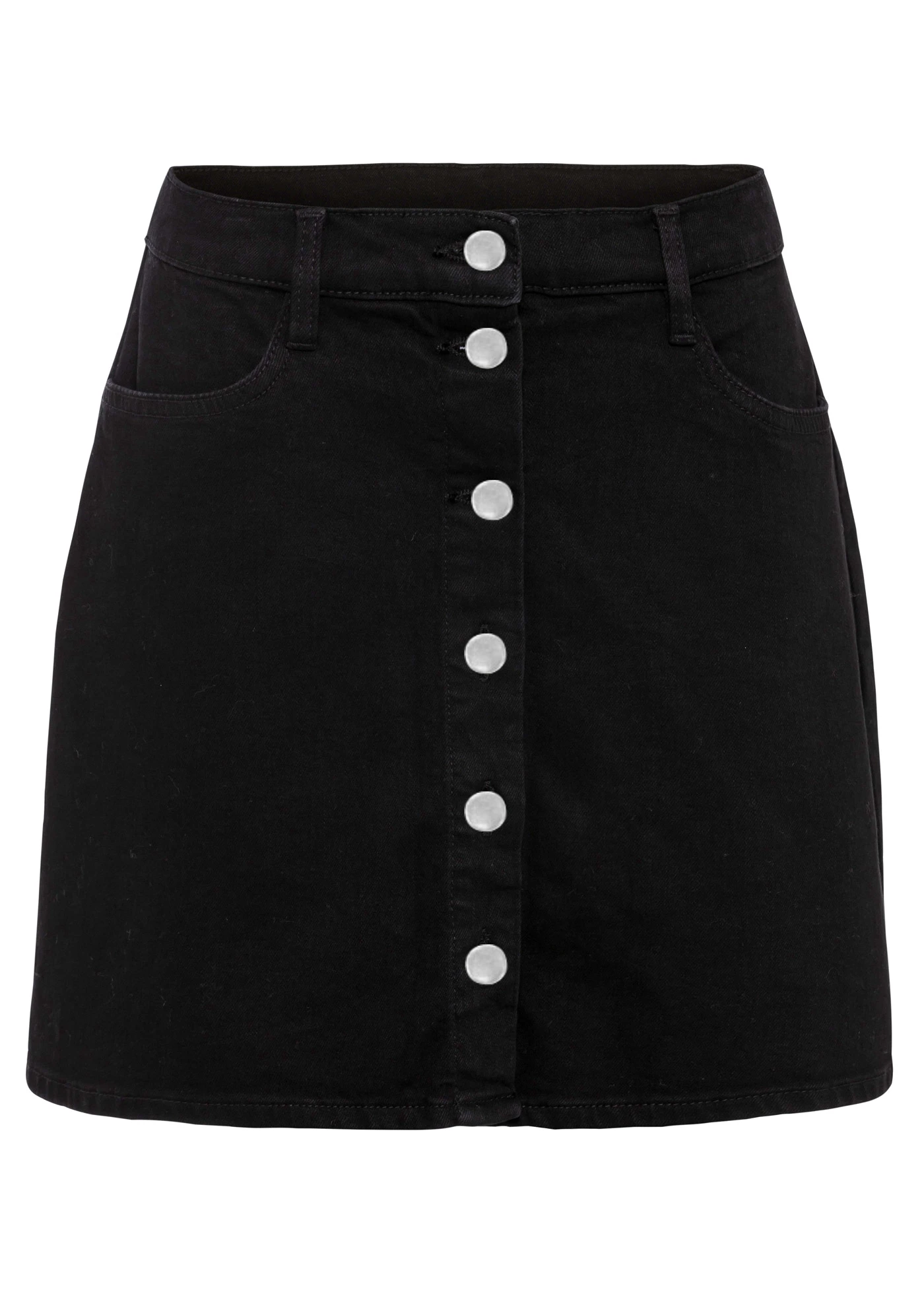 Strečová džínová sukně • černý denim • bonprix obchod