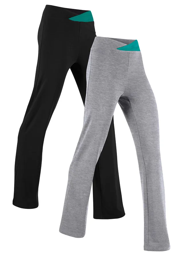 Bavlnené športové nohavice, rozšírené, (2 ks v balení)