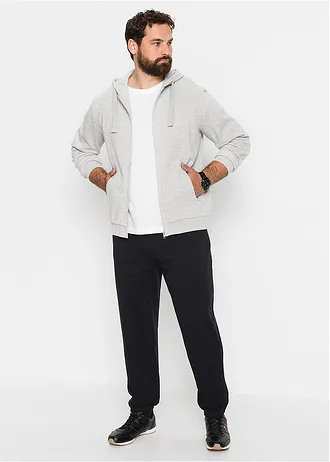 Joggingbroek (set van 2), Kleur: zwart+antraciet gemêleerd