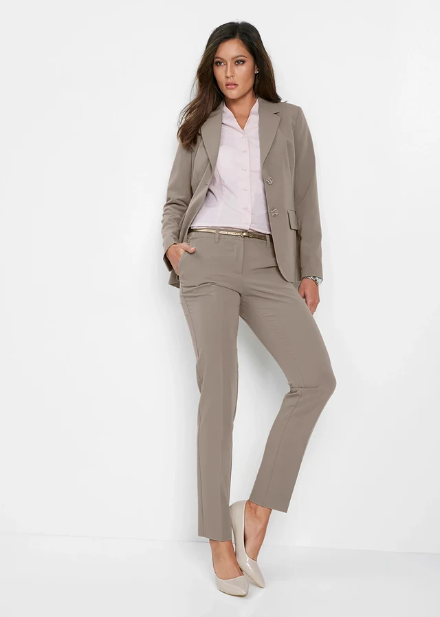 Broekpak, Kleur: taupe