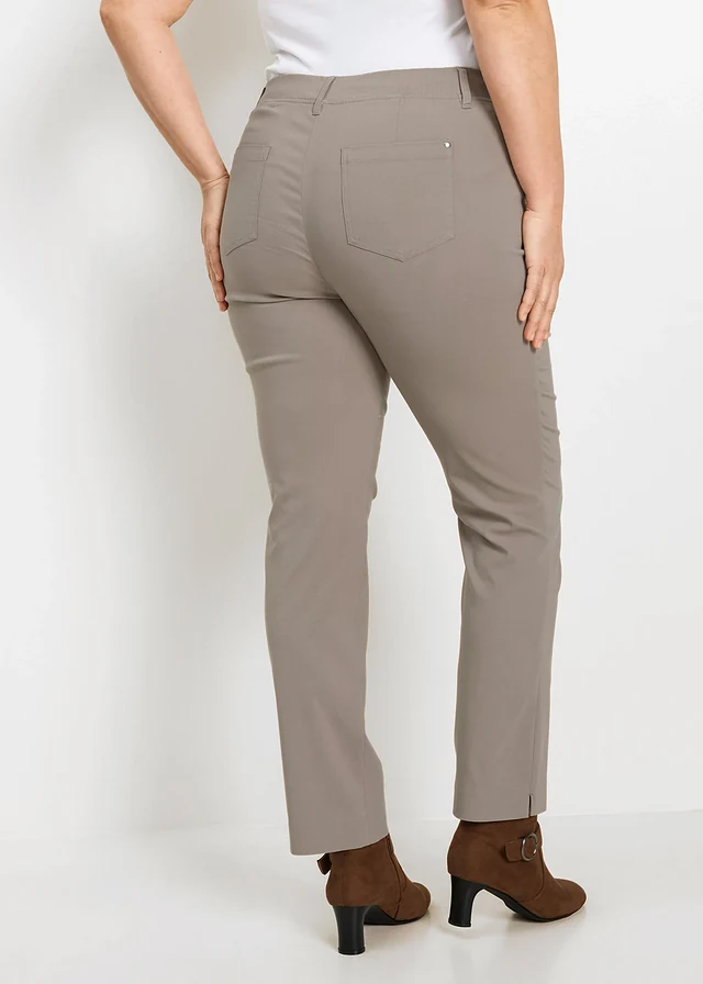 Stretch instapbroek, Kleur: taupe