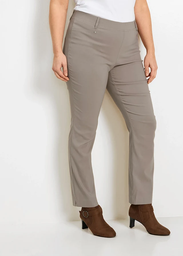 Stretch instapbroek, Kleur: taupe