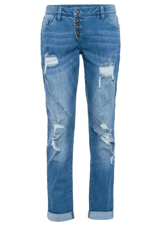 Blugi boyfriend, Mid Waist