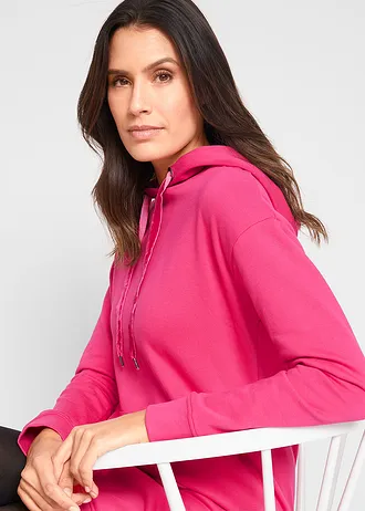 Rochie casual cu bumbac organic • pink închis • magazin bonprix