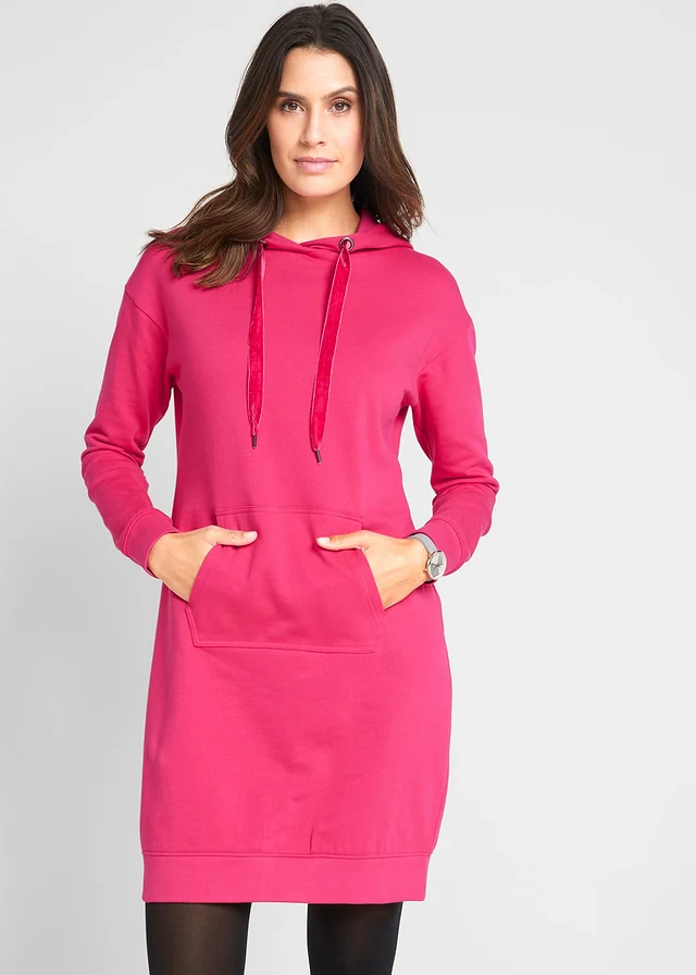 Robe sweat, Couleur: magenta
