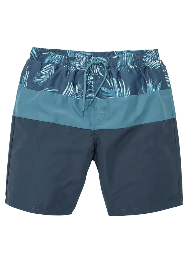 Zwemshort van gerecycled polyester • donkerblauw gebloemd • bonprix online shop
