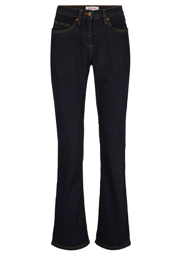 Jeansy ze stretchem o kroju bootcut i wysokim stanem
