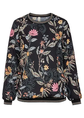 Blouse imprimée • noir floral • Boutique bonprix