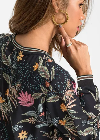 Blouse imprimée • noir floral • Boutique bonprix
