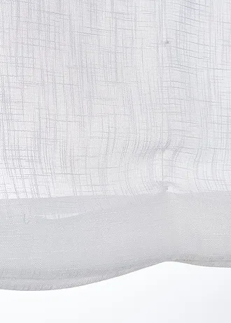 Perdea cu bentițe, cu aspect in • alb • magazin bonprix