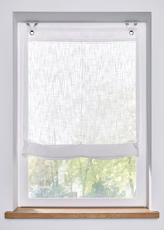 Zavazovací roleta ve lněném vzhledu • bílá • bonprix obchod