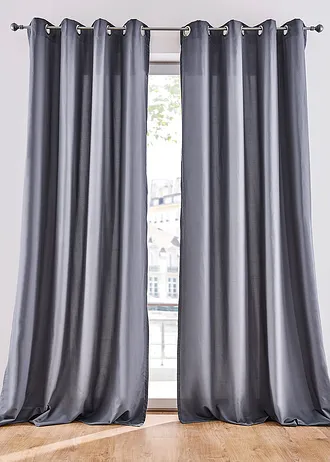 Rideau en microfibre (2 pces)