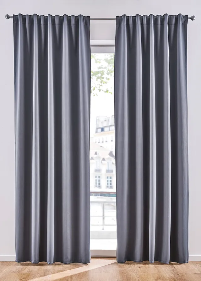 Rideau obscurcissant (1 pce), nombreuses tailles • anthracite • Boutique bonprix