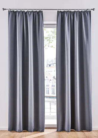 Rideau obscurcissant (1 pce), nombreuses tailles • anthracite • Boutique bonprix