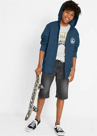 Jongens sweatvest van katoen • donkerblauw • bonprix online shop